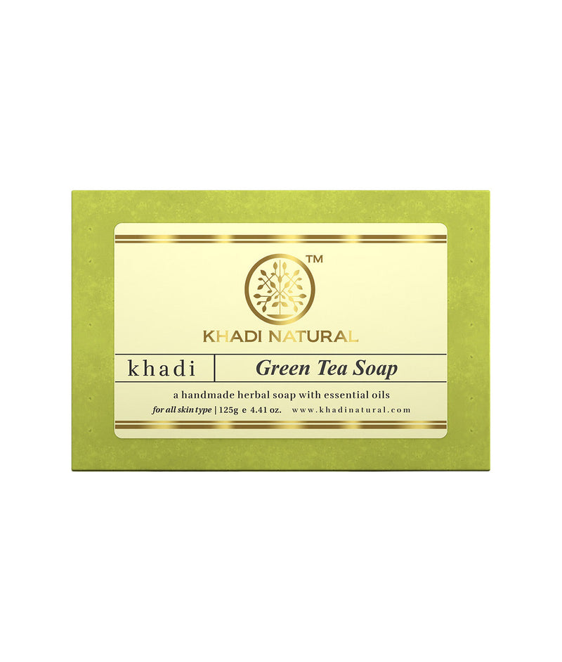 Khadi Natural Green Tea Soap - 125gm - Buy from Indicrest