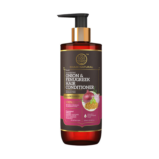 Khadi Natural Onion & Fenugreek Hair Conditioner - Paraben, Silicones, Sulphate, Color, Salt & Artificial Fragrance Free - 310ml - Buy from Indicrest