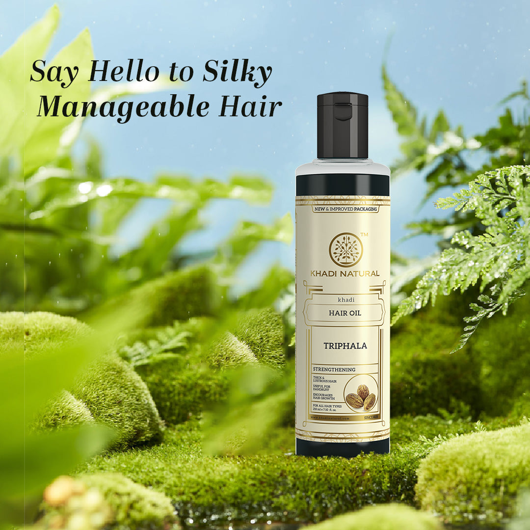Khadi Natural Triphala Hair Oil - 210ml - Image 7 - Buy from Indicrest