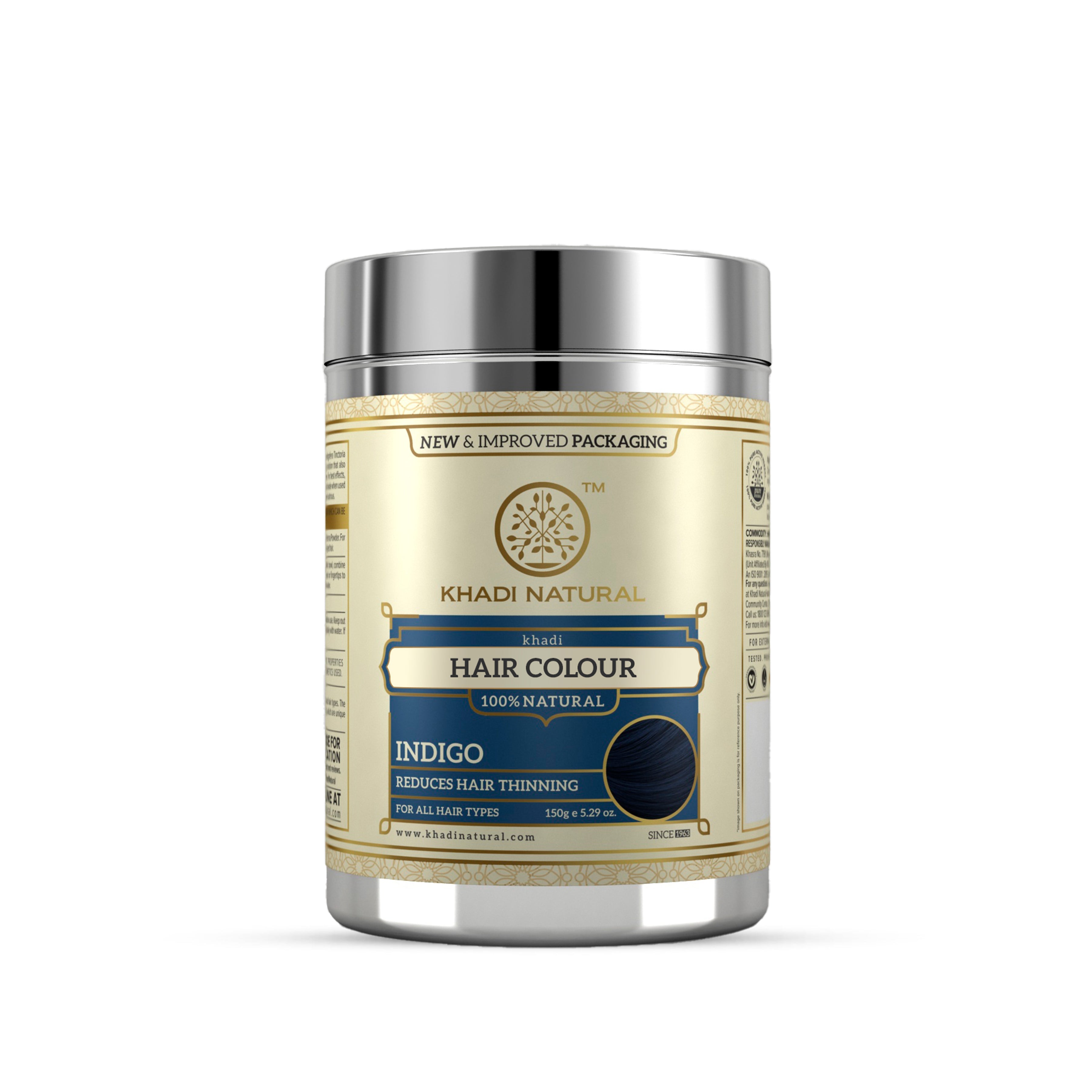 Khadi Natural Indigo Hair Color - 150gm - Buy from Indicrest