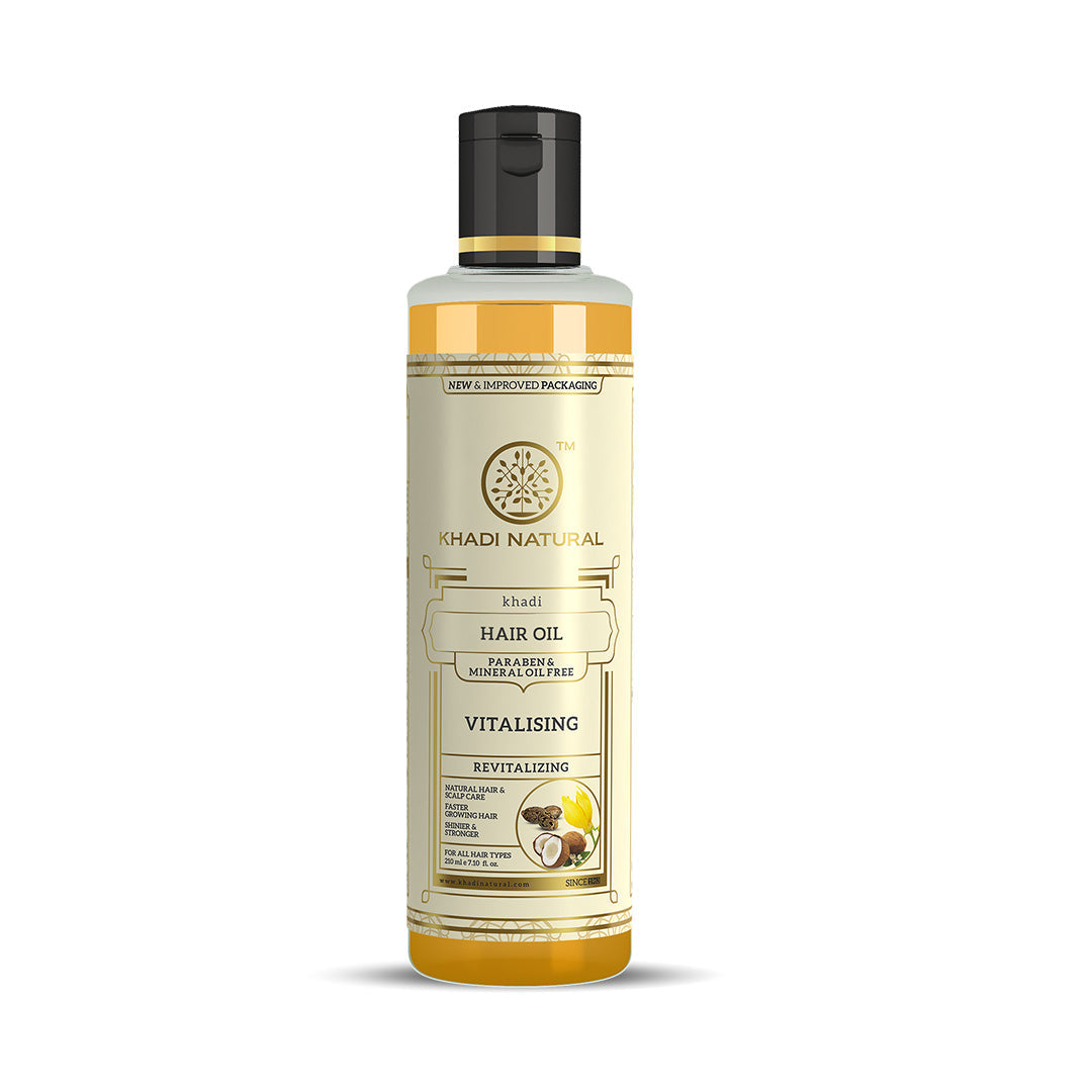 Khadi Natural Vitalising Hair Oil Paraben Mineral Free - 210ml - Buy from Indicrest