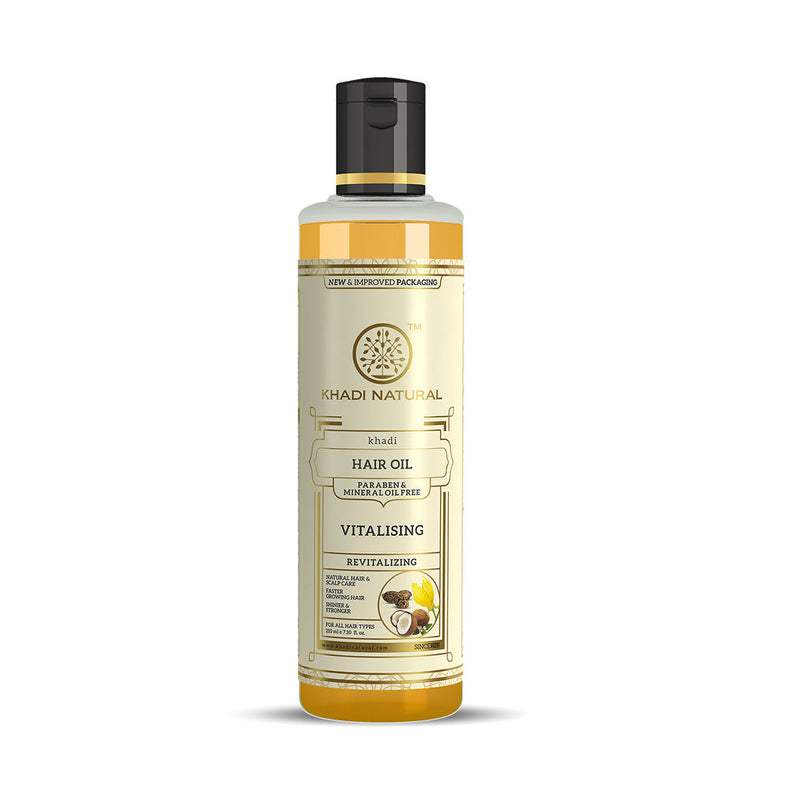Khadi Natural Vitalising Hair Oil Paraben Mineral Free - 210ml - Buy from Indicrest
