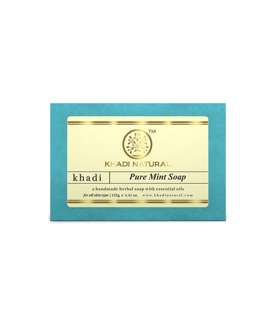 Khadi Natural Pure Mint Soap 125gm - Buy from Indicrest