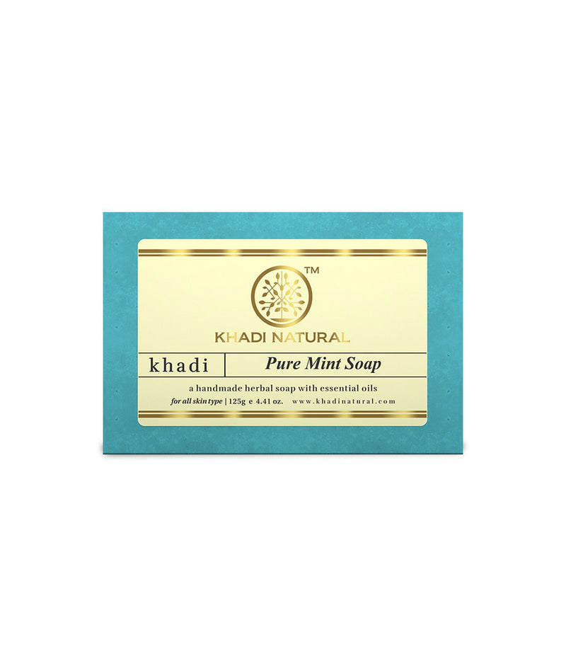 Khadi Natural Pure Mint Soap 125gm - Buy from Indicrest