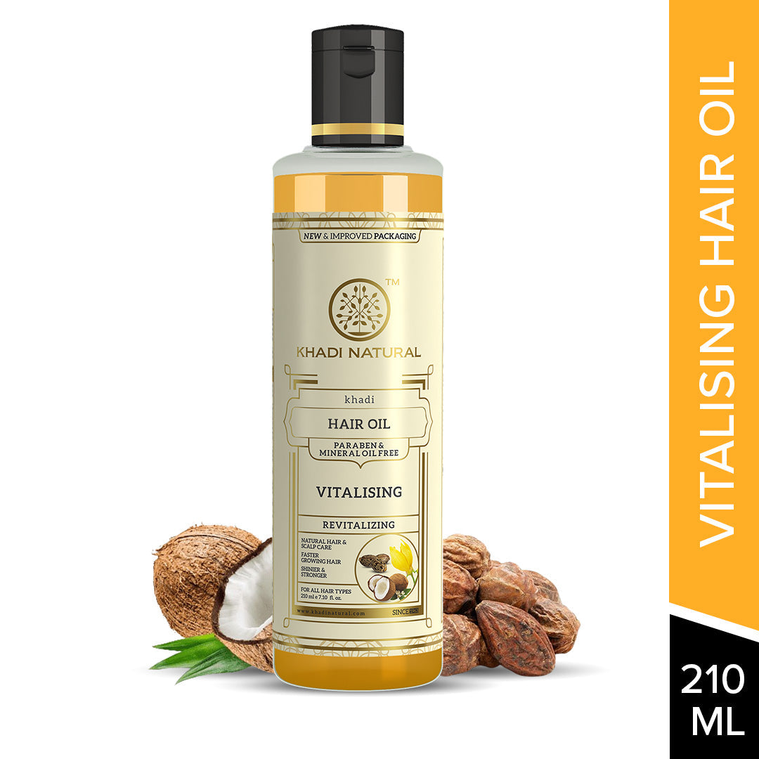 Khadi Natural Vitalising Hair Oil Paraben Mineral Free - 210ml - Image 6 - Buy from Indicrest
