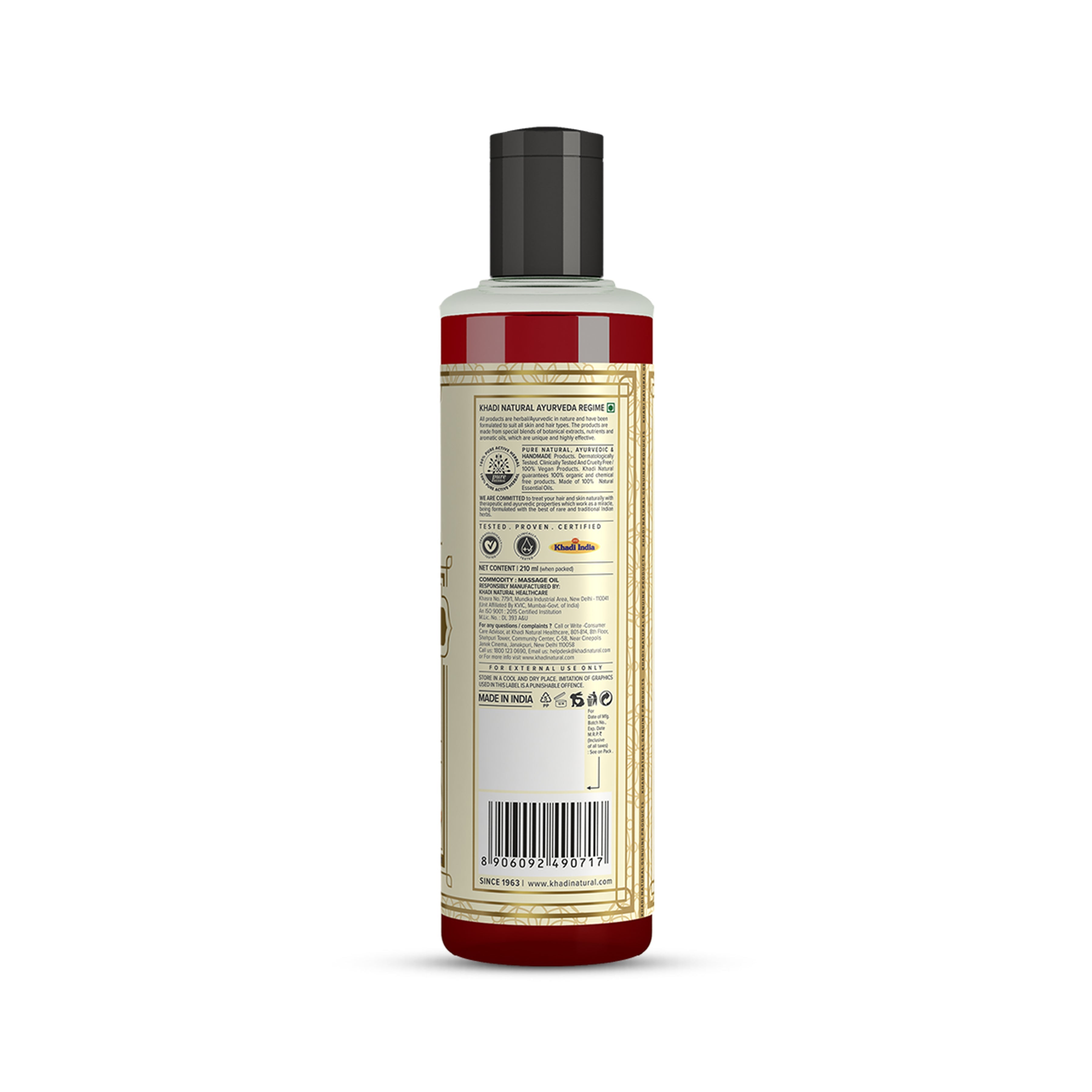 Khadi Natural Sandalwood Massage Oil - 210ml - Image 5 - Buy from Indicrest