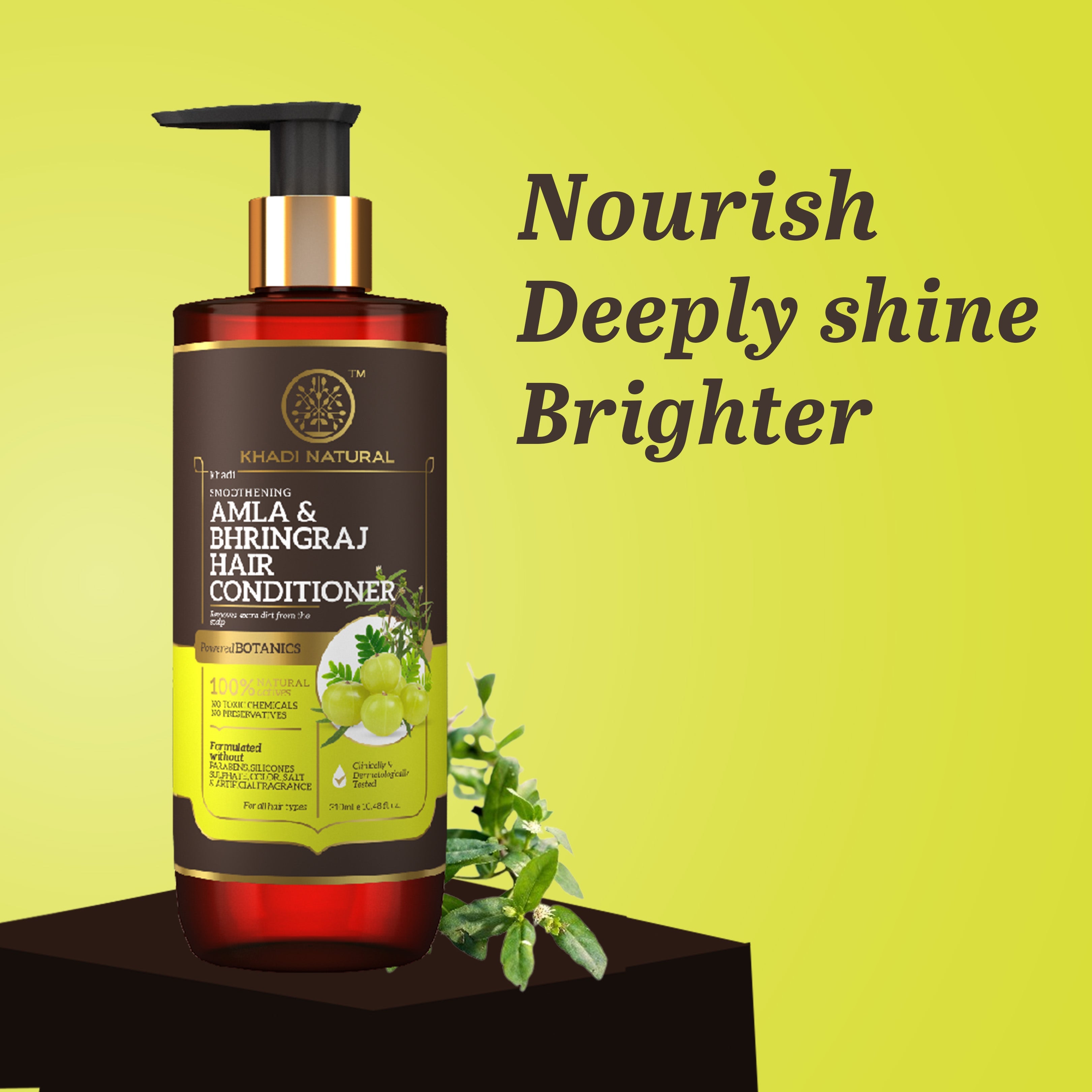 Khadi Natural Amla & Bhringraj Hair Conditioner - Paraben, Silicones, Sulphate, Color, Salt & Artificial Fragrance Free - 310ml - Image 7 - Buy from Indicrest