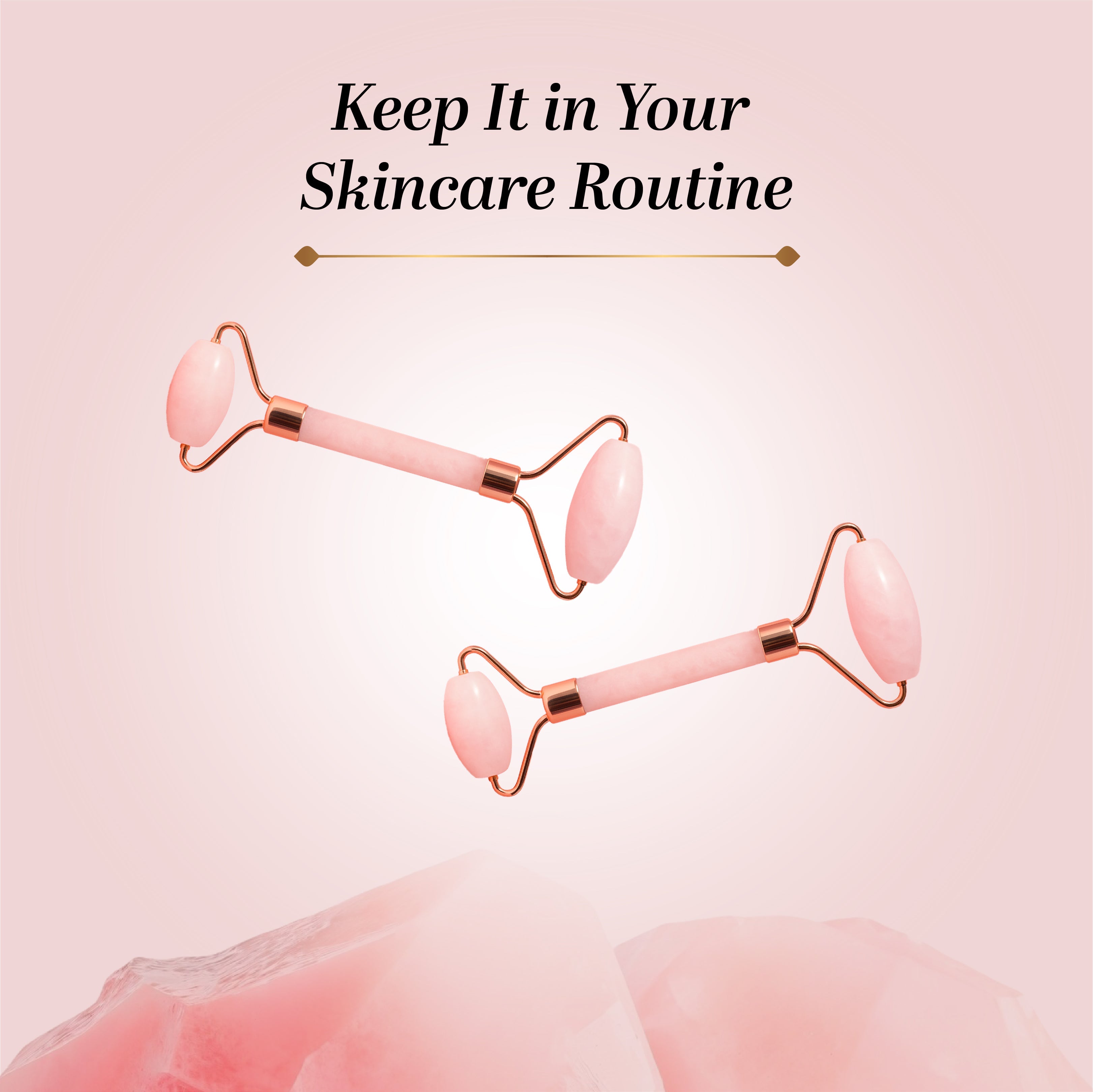 Khadi Natural Rose Quartz Facial Roller - Image 9 - Buy from Indicrest