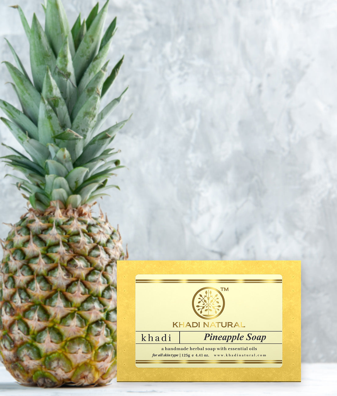 Khadi Natural Pineapple Soap - 125gm - Image 8 - Buy from Indicrest