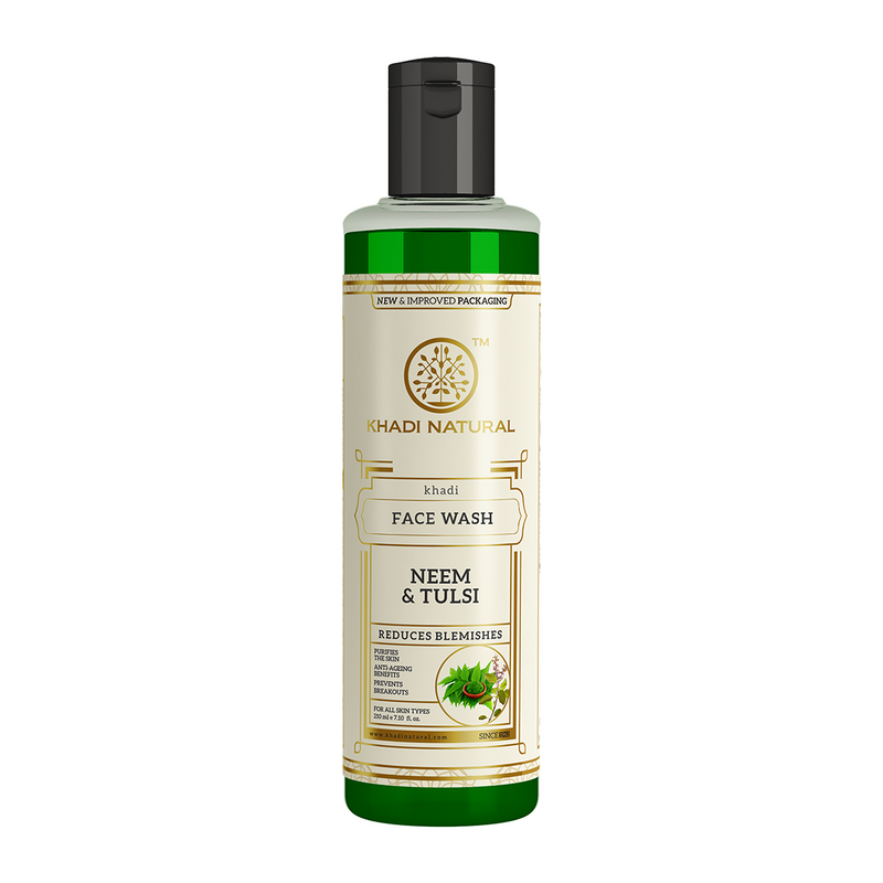 Khadi Natural Neem & Tulsi Face Wash - 210ml - Buy from Indicrest