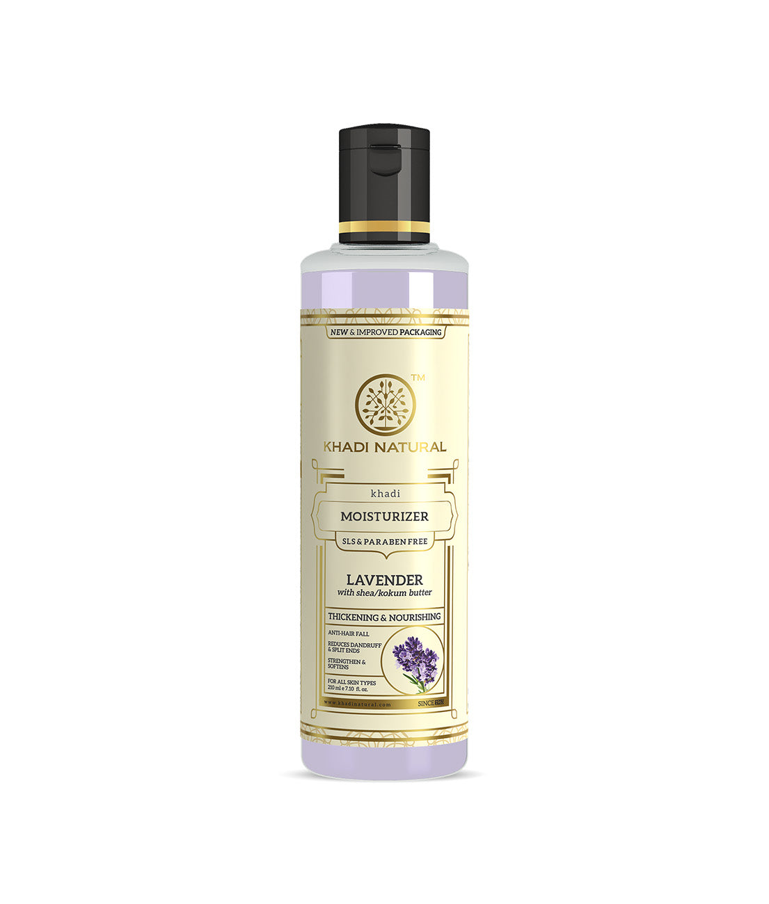 Khadi Natural Lavender Moisturizer with Sheabutter - Paraben Free - 210ml Sale - Buy from Indicrest