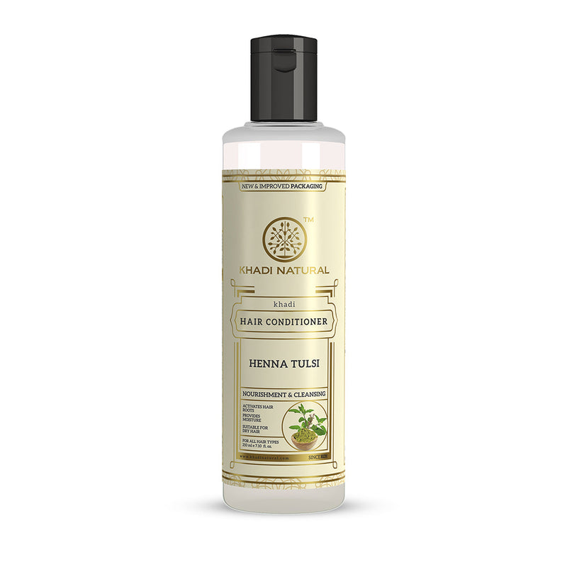 Khadi Natural Henna Tulsi Hair Conditioner - 210ml - Buy from Indicrest