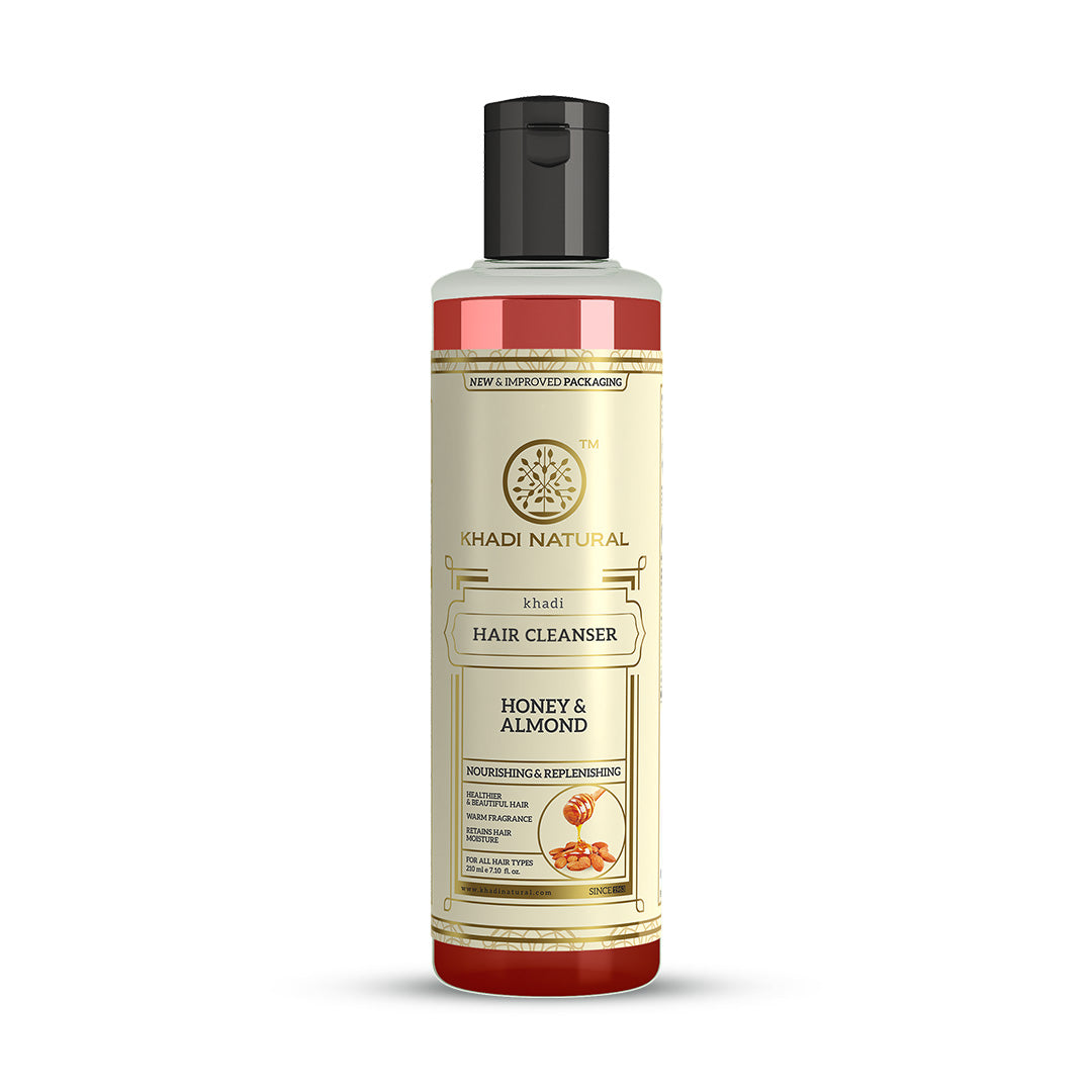 Khadi Natural Honey & Almond Hair Cleanser - 210ml - Buy from Indicrest
