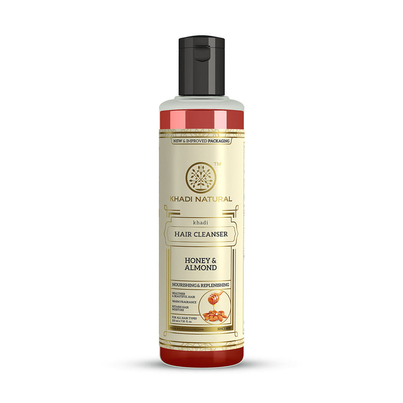 Khadi Natural Honey & Almond Hair Cleanser - 210ml - Buy from Indicrest