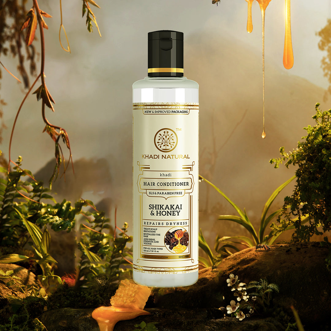 Khadi Natural Shikakai & Honey Hair Conditioner SLS Free Combo Pack Of 2 – 210ml Each Sale - Image 8 - Buy from Indicrest