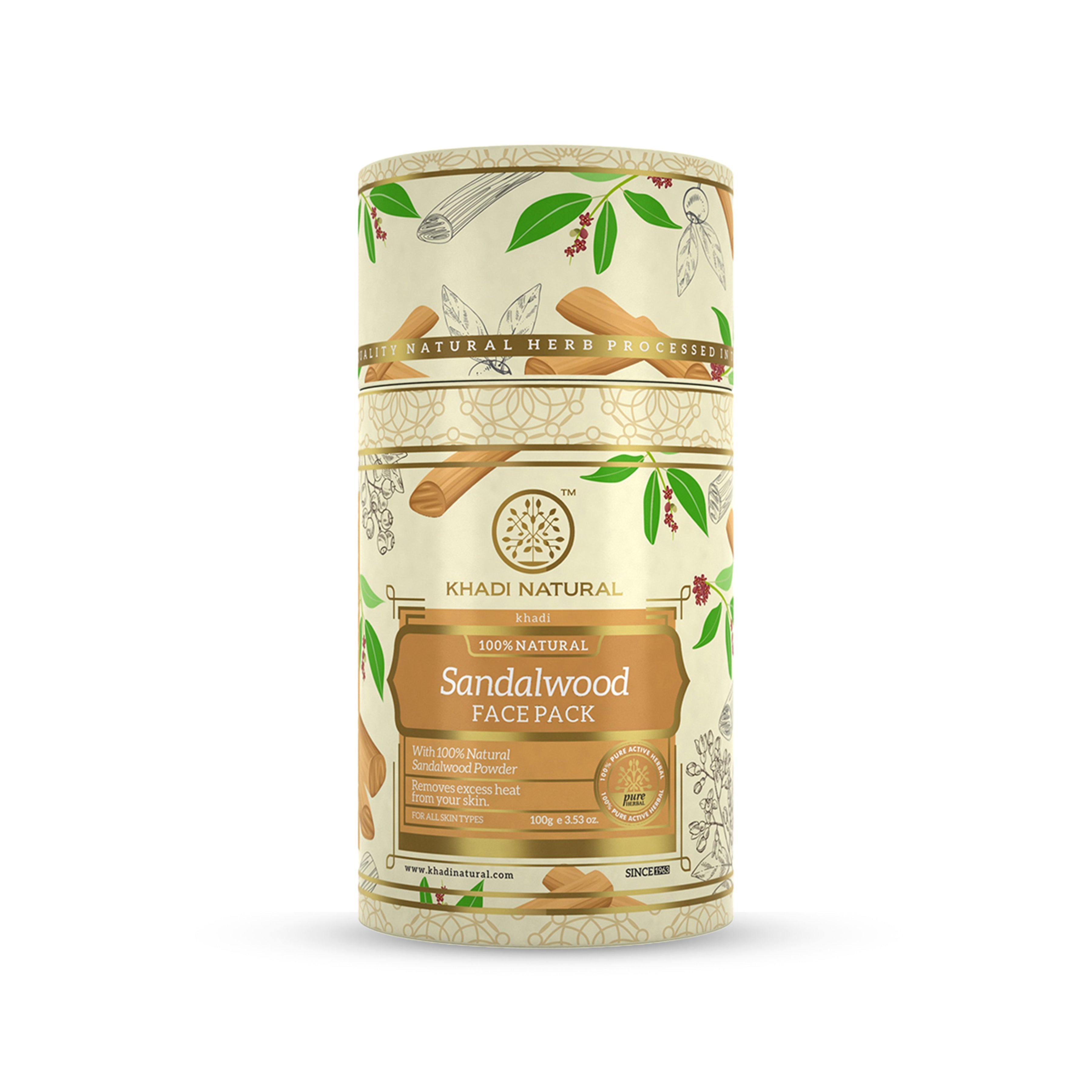 Khadi Natural Sandalwood Face Pack - 100gm - Buy from Indicrest
