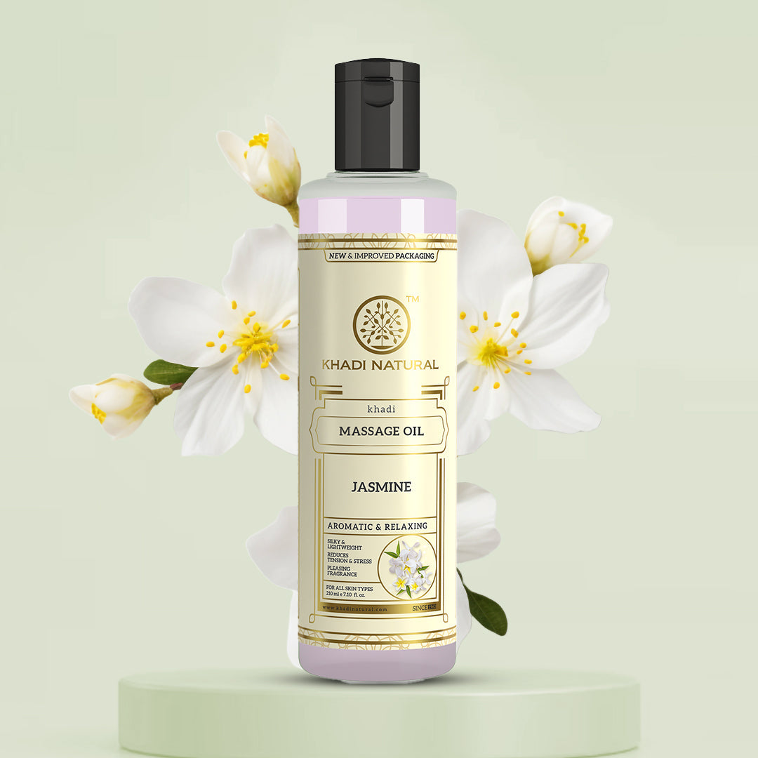 Khadi Natural Jasmine Massage Oil - 210ml - Image 6 - Buy from Indicrest