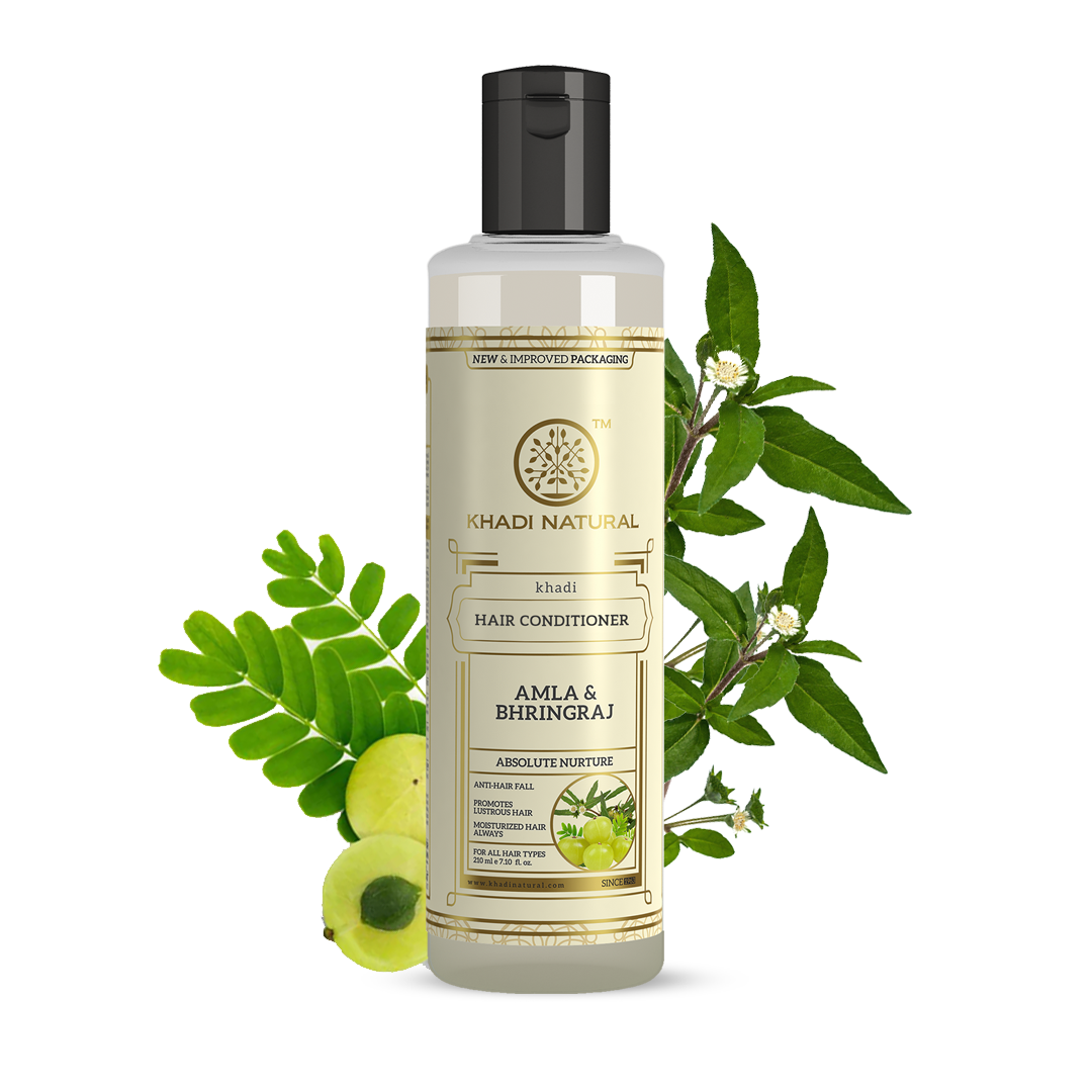 Khadi Natural Amla & Bhringraj Hair Conditioner - 210ml - Image 5 - Buy from Indicrest