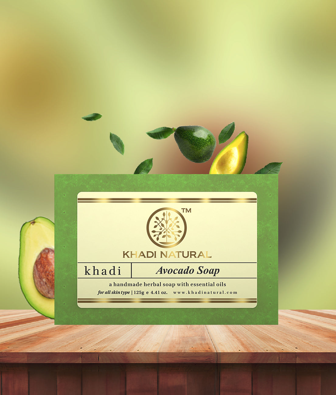 Khadi Natural Herbal Avocado Soap - 125gm - Image 8 - Buy from Indicrest