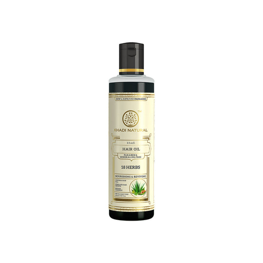 Khadi Natural 18 Herbs Hair Oil Paraben Mineral Free - 210ml - Buy from Indicrest