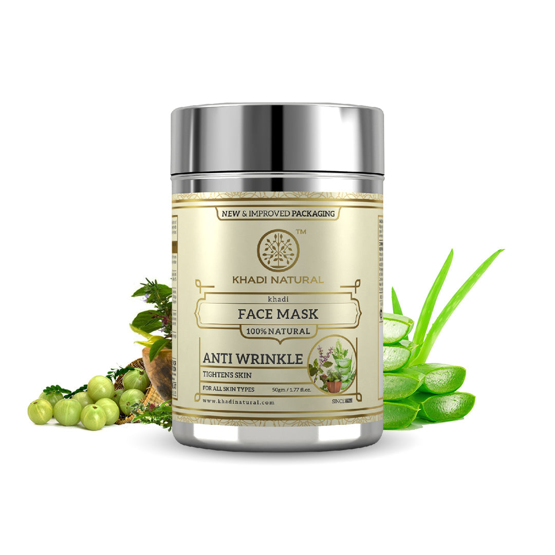 Khadi Natural Anti Wrinkle Face Mask Combo Pack Of 2 - 50gm Each Sale - Image 7 - Buy from Indicrest