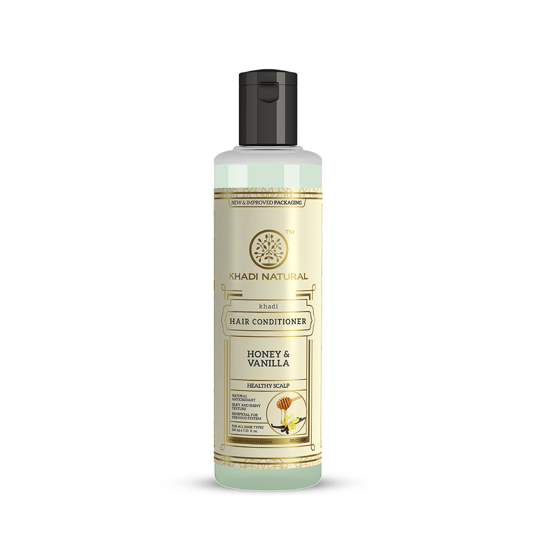 Khadi Natural Honey & Vanilla Hair Conditioner - 210ml - Image 6 - Buy from Indicrest