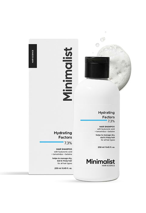 Minimalist Hydrating Factors 7.3% Hair Shampoo For Helps to manage dry, dull &amp; frizzy hair, 250ml - Image 5 - Buy from Indicrest