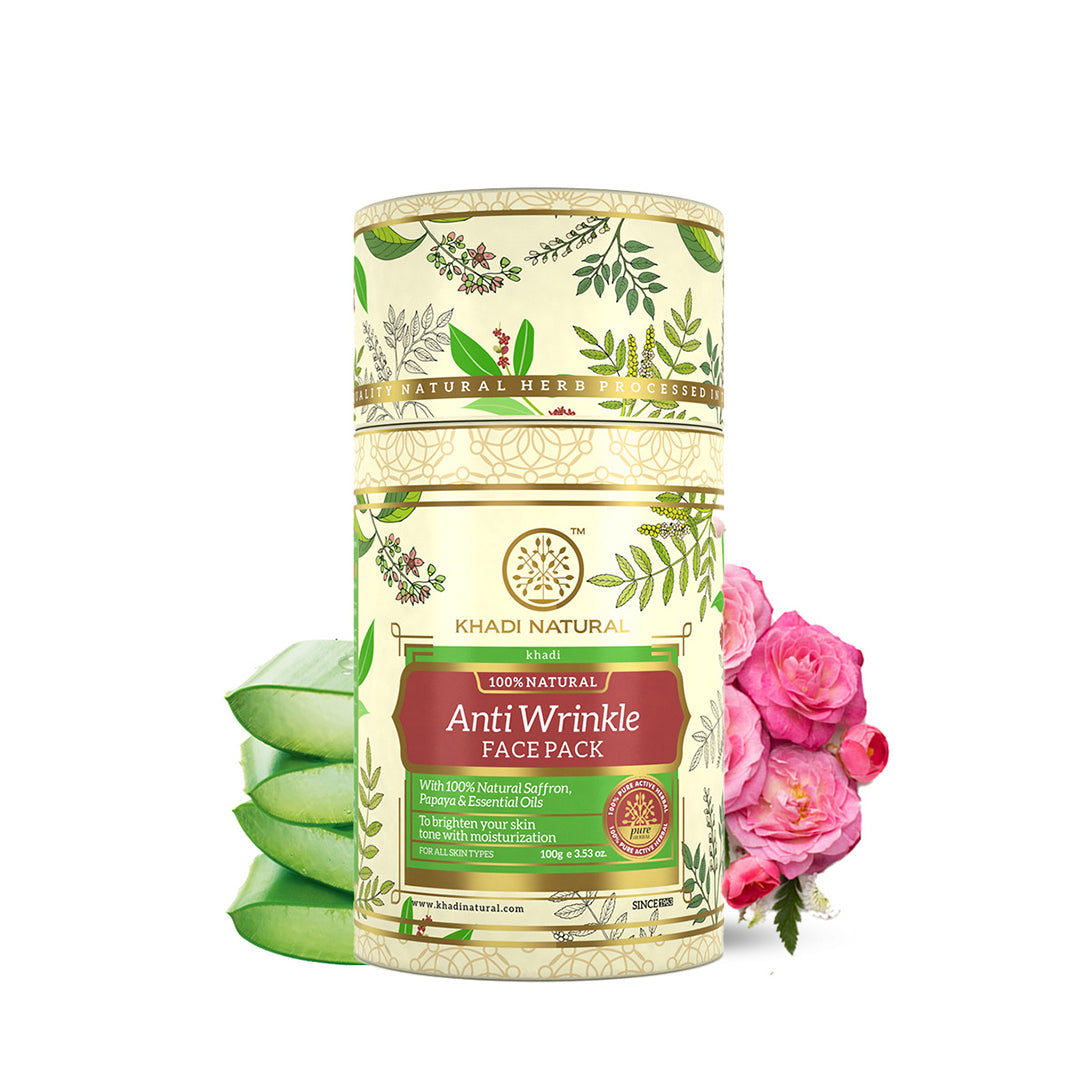 Khadi Natural Anti Wrinkle Face Pack - 50gm - Buy from Indicrest