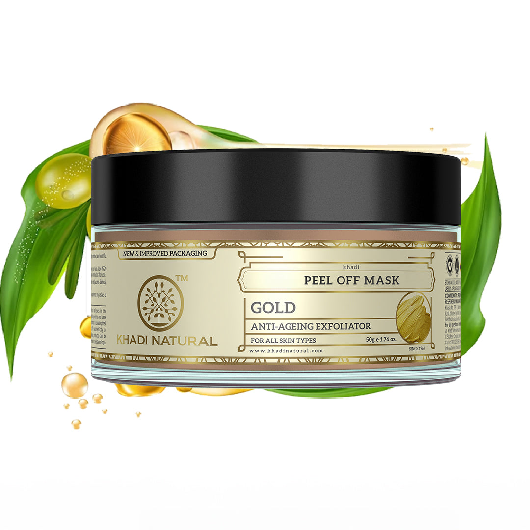 Khadi Natural Gold Peel Off Mask - 50gm - Image 6 - Buy from Indicrest