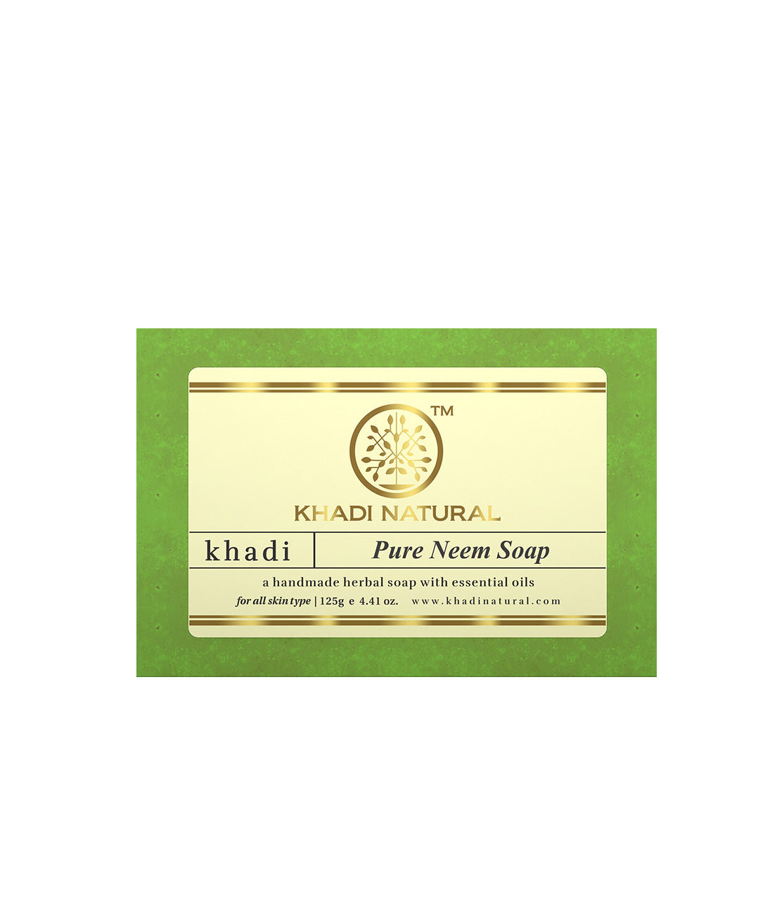 Khadi Natural Pure Neem Soap - 125gm - Buy from Indicrest
