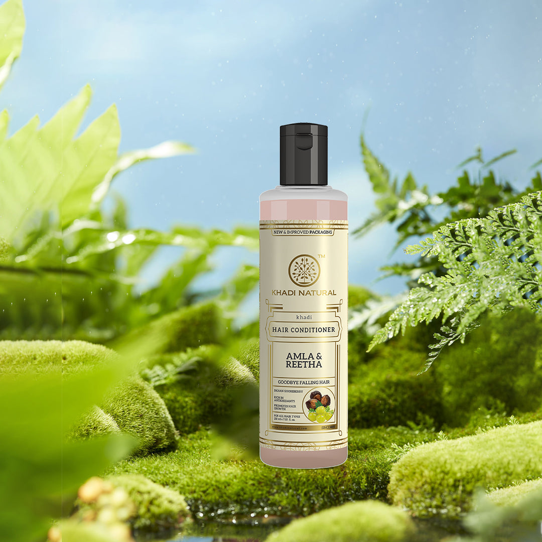 Khadi Natural Amla & Reetha Hair Conditioner 210ml - Image 6 - Buy from Indicrest