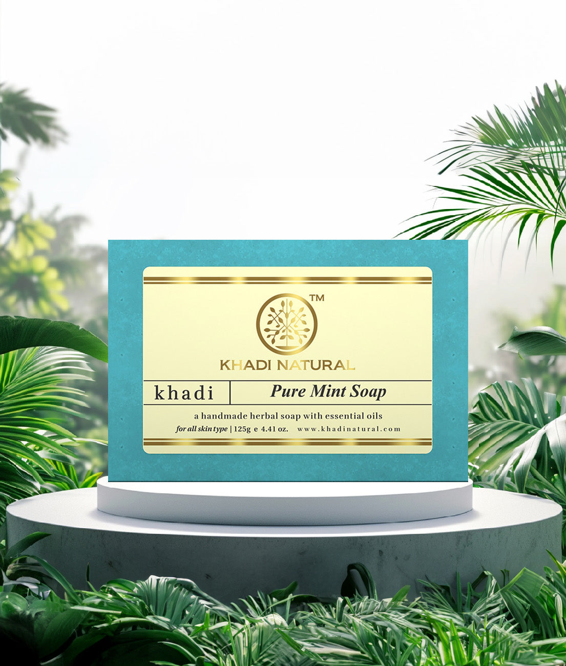 Khadi Natural Pure Mint Soap 125gm - Image 8 - Buy from Indicrest