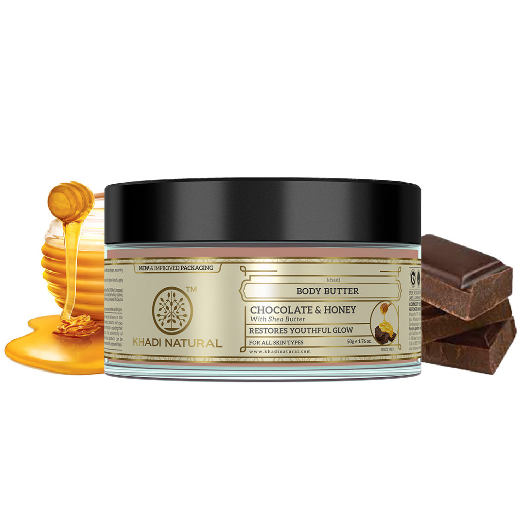 Khadi Natural Chocolate Honey Body Butter - 50gm - Image 5 - Buy from Indicrest