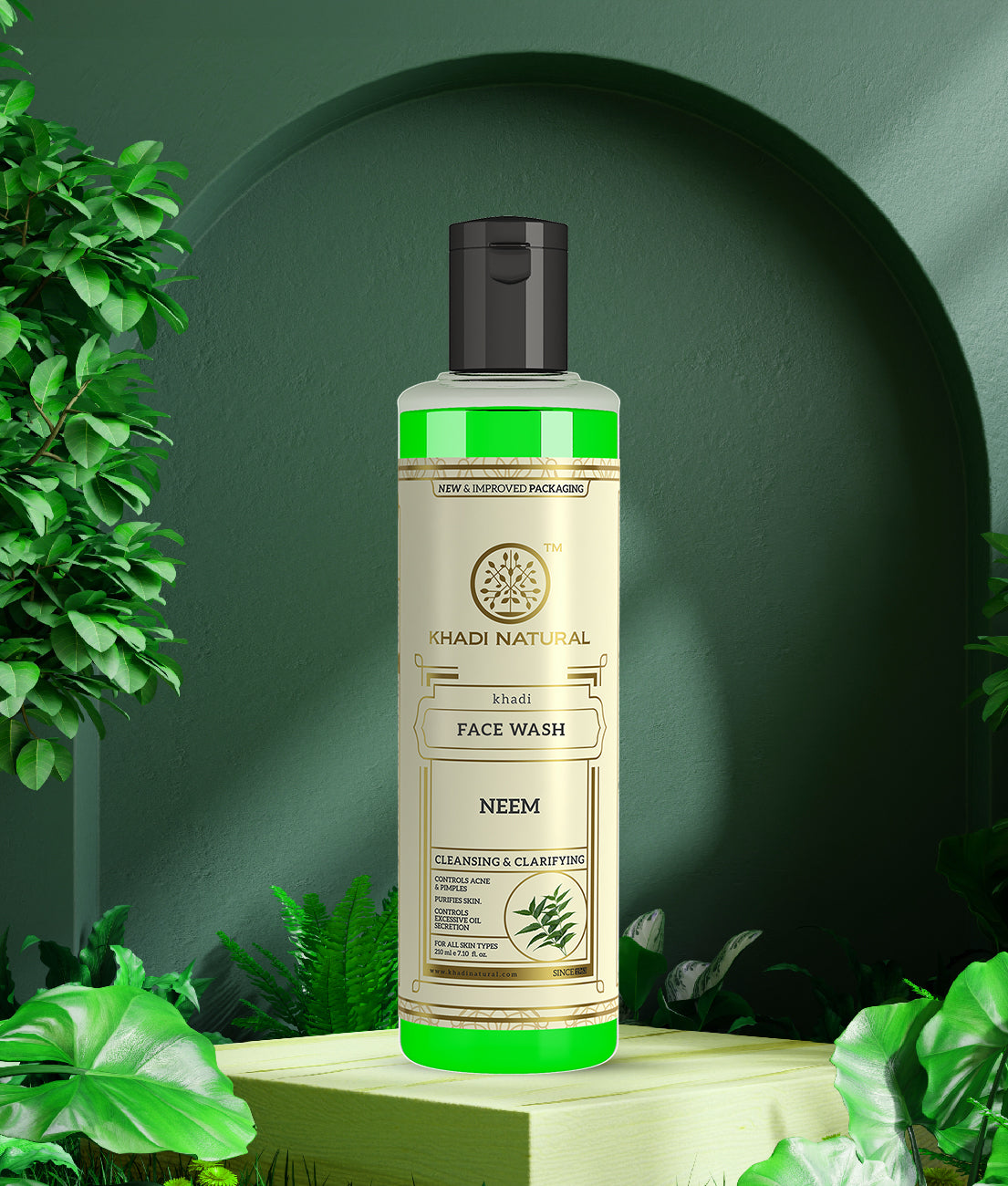 Khadi Natural Neem Face Wash - 210ml - Image 8 - Buy from Indicrest
