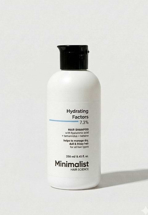 Minimalist Hydrating Factors 7.3% Hair Shampoo For Helps to manage dry, dull &amp; frizzy hair, 250ml - Buy from Indicrest