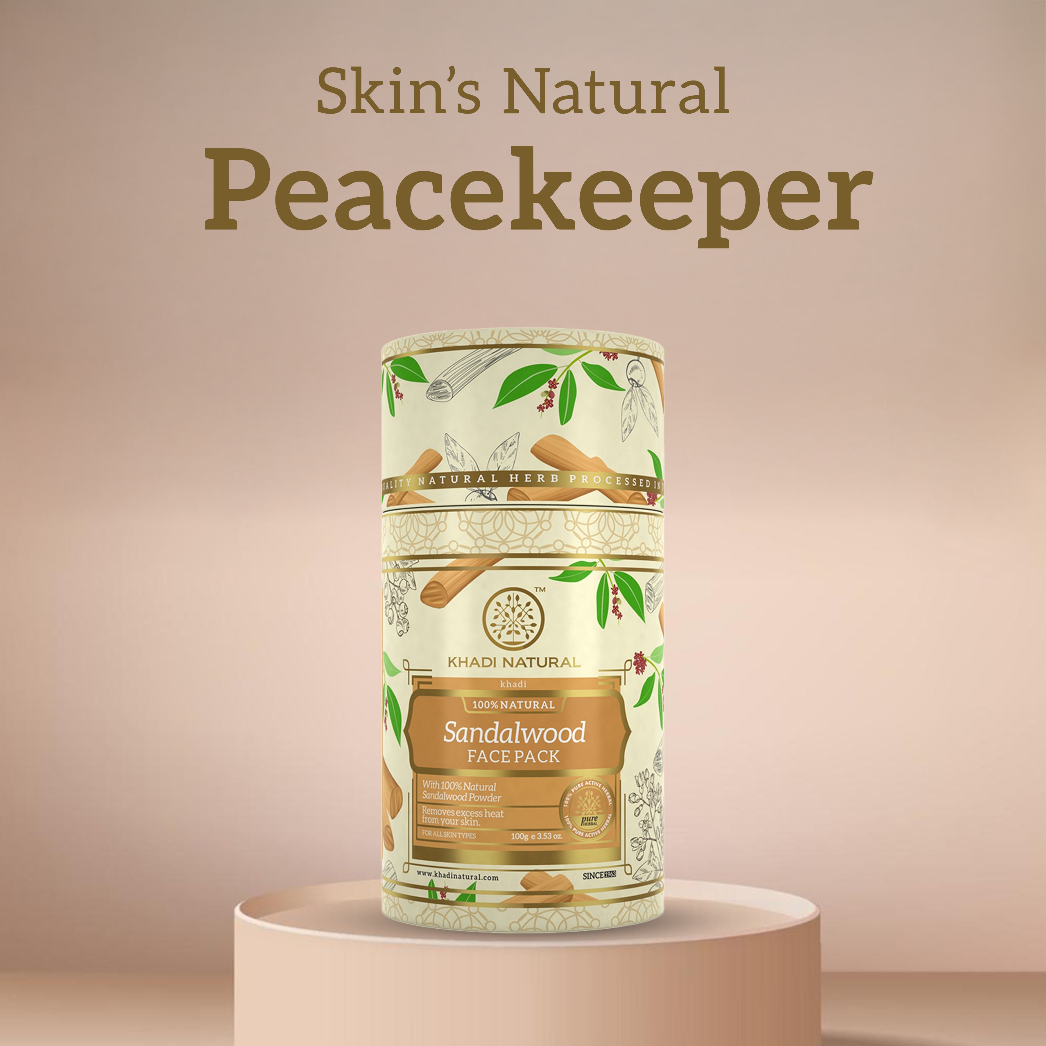 Khadi Natural Sandalwood Face Pack - 100gm - Image 7 - Buy from Indicrest