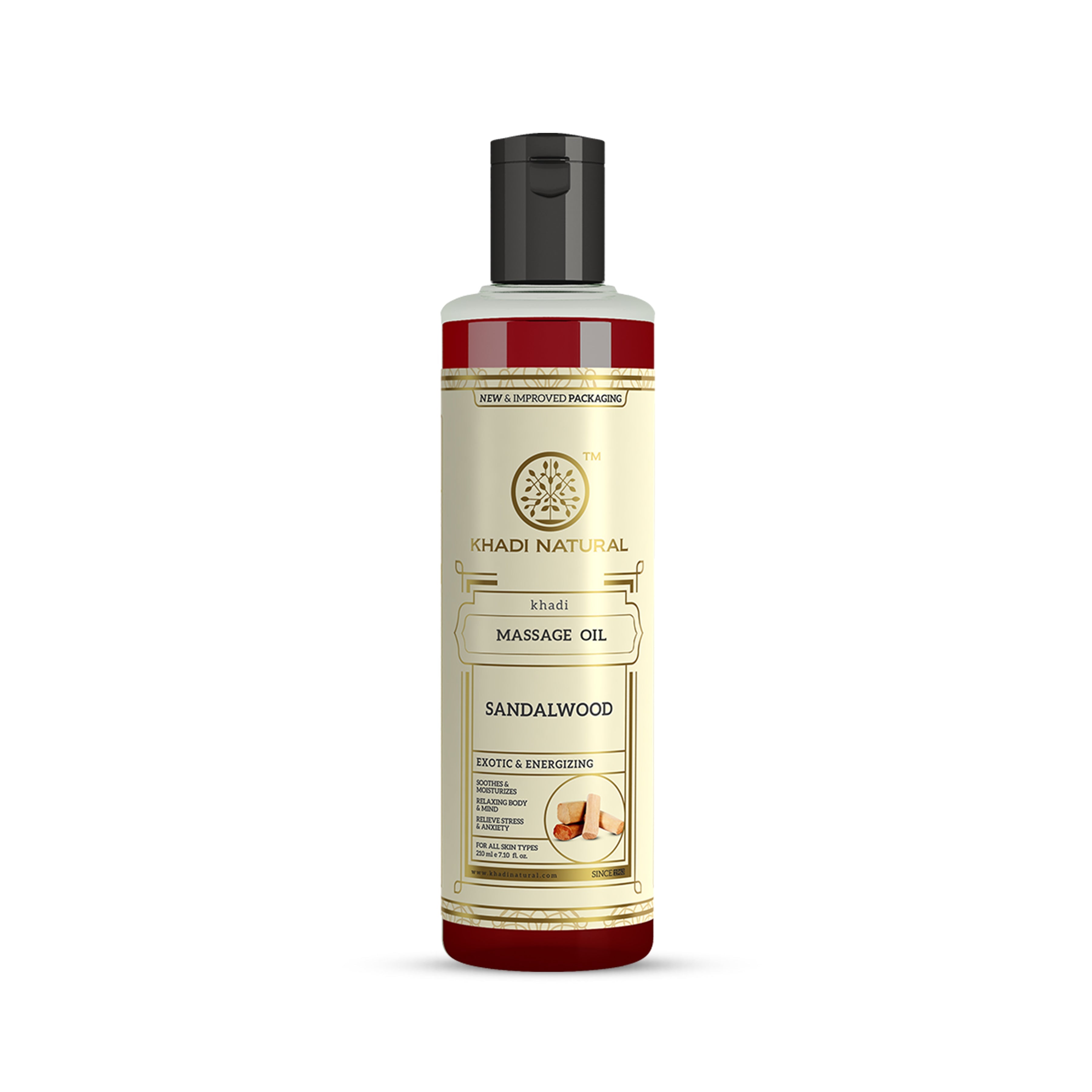 Khadi Natural Sandalwood Massage Oil - 210ml - Buy from Indicrest