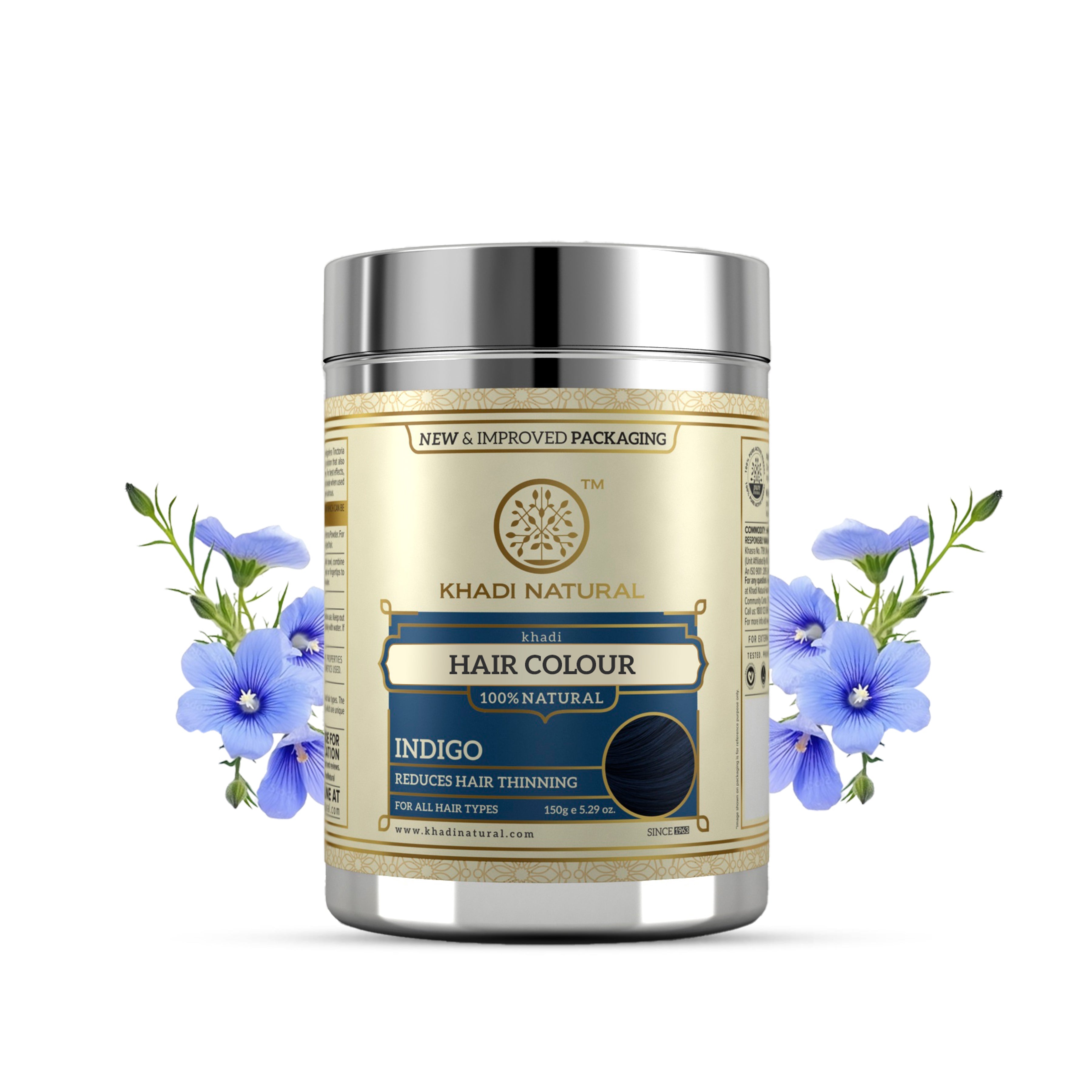 Khadi Natural Indigo Hair Color - 150gm - Image 6 - Buy from Indicrest