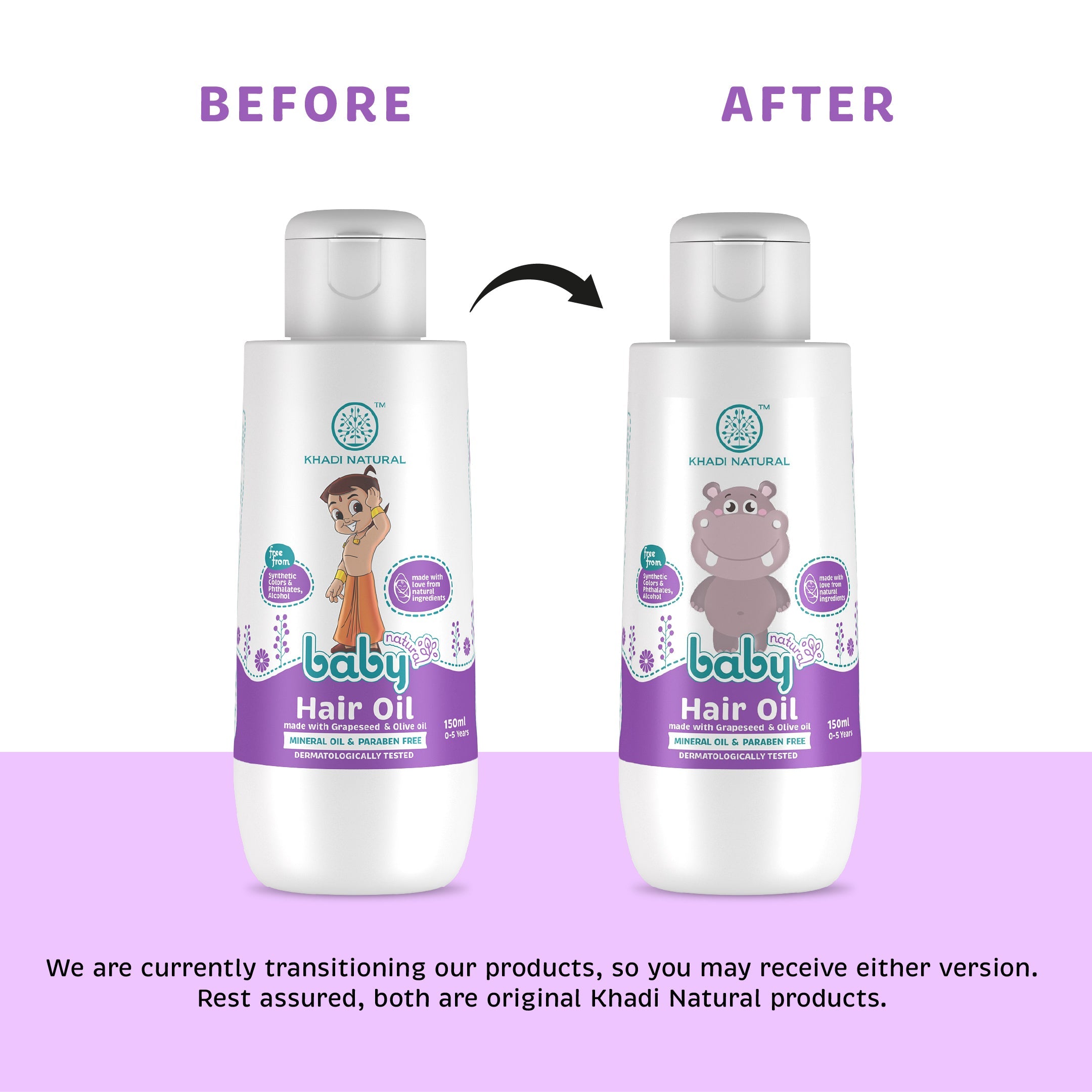 Khadi Natural Baby Hair Oil with Grapeseed and Olive - Lightweight and Non-Sticky Formula - 150ml - Image 7 - Buy from Indicrest