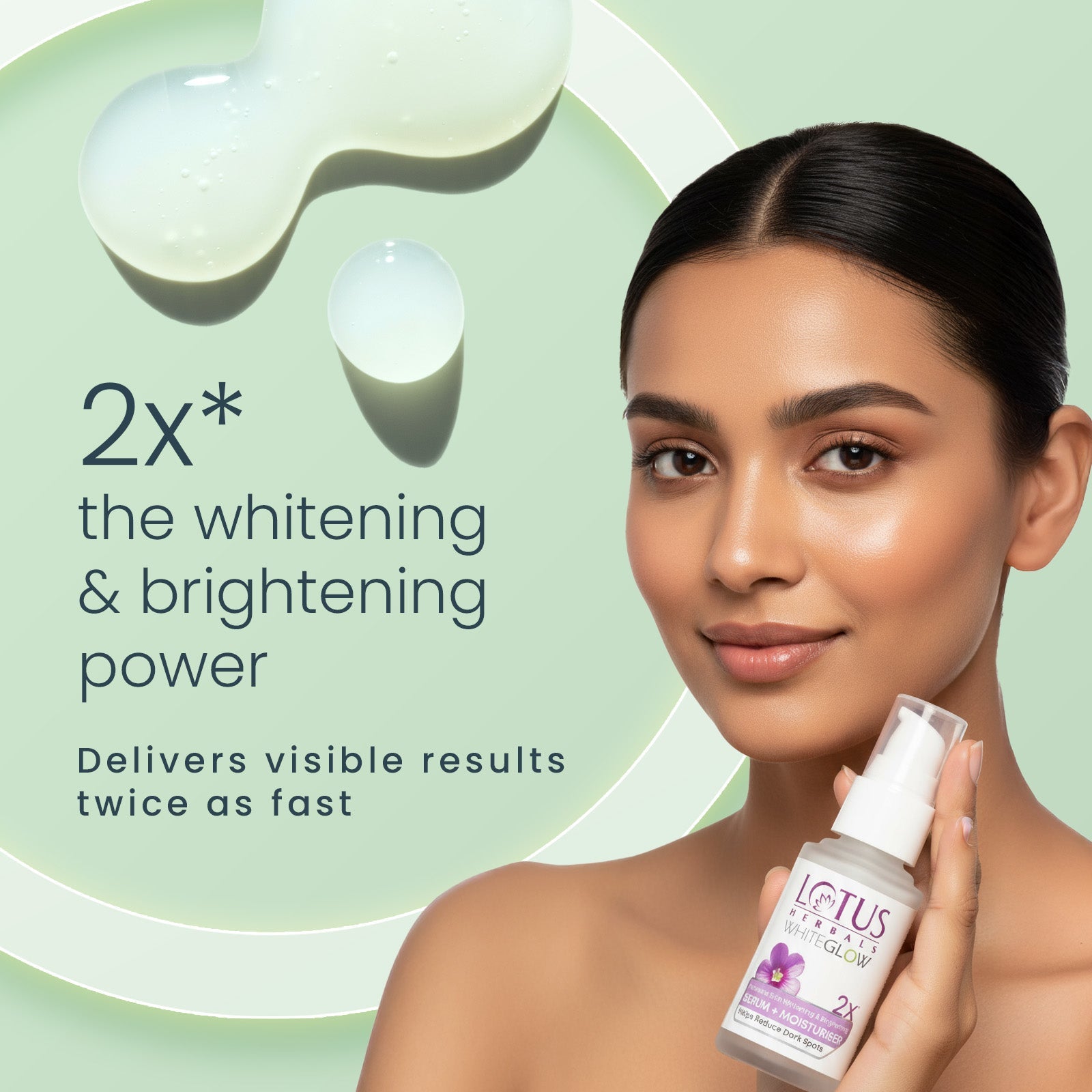 Lotus Herbals WhiteGlow Skin Brightening Serum+ Moisturiser, 30ml