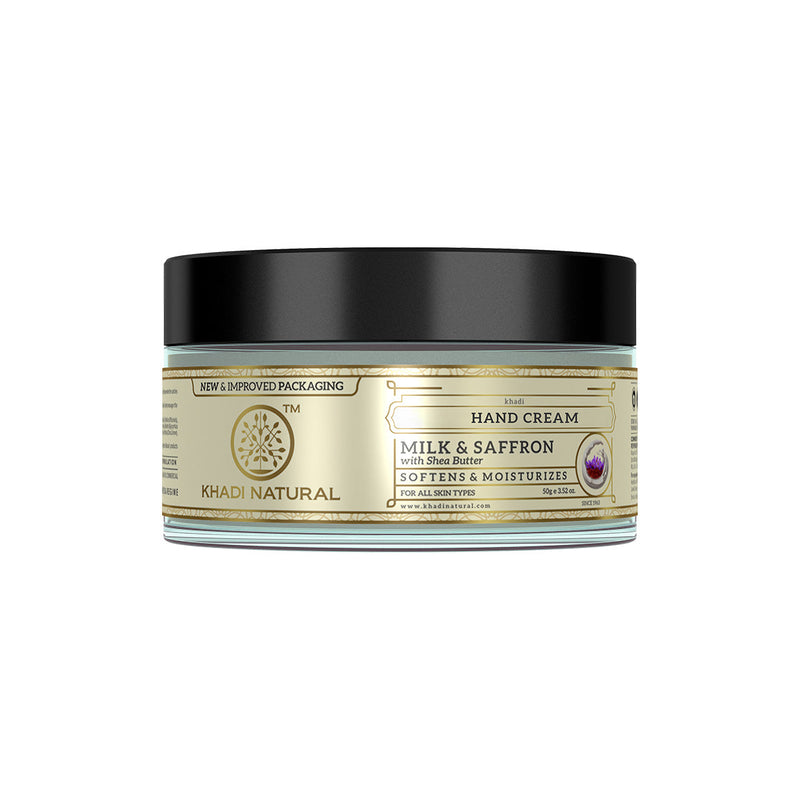 Khadi Natural Milk & Saffron Hand Cream - 50gm - Buy from Indicrest