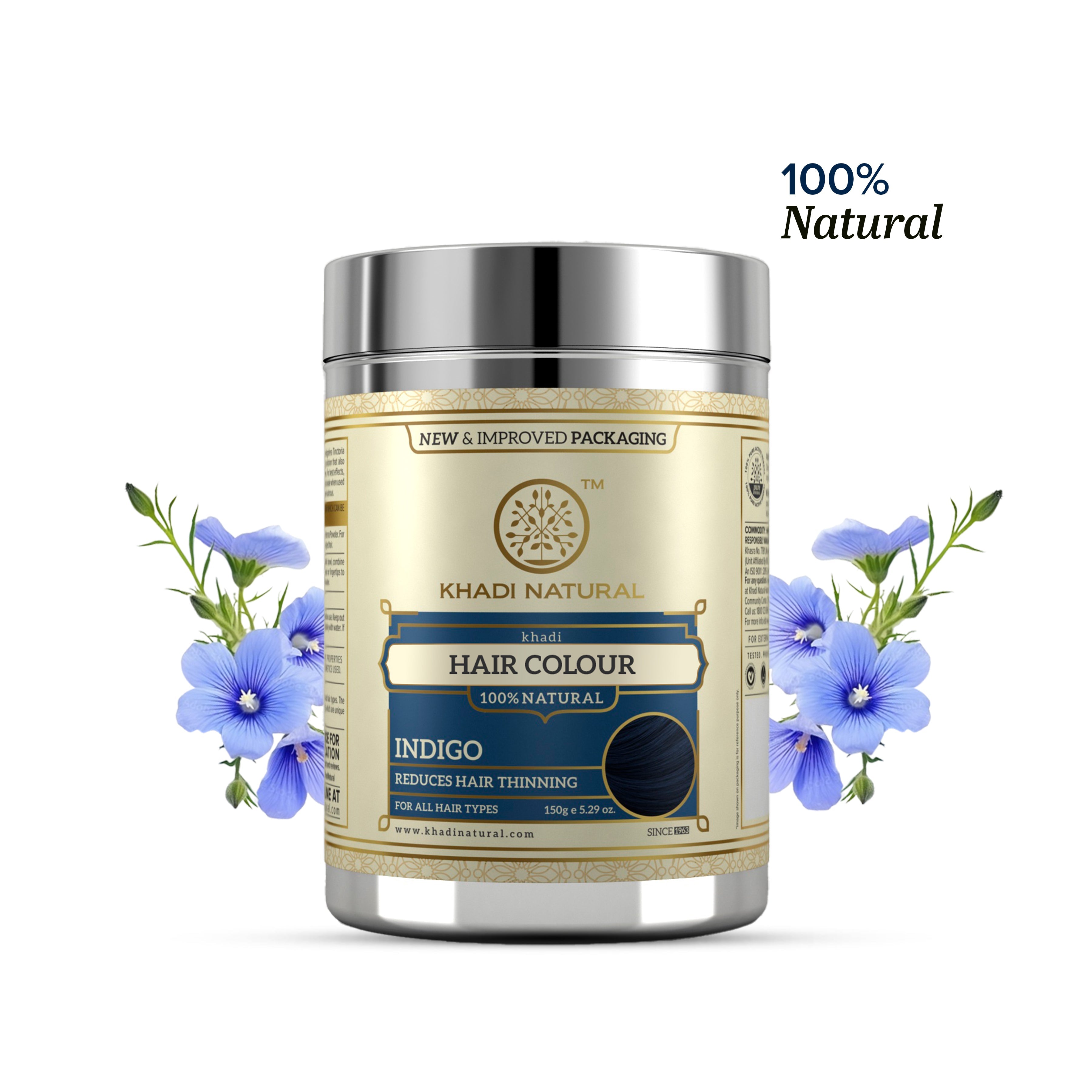 Khadi Natural Indigo Hair Color - 150gm - Image 7 - Buy from Indicrest