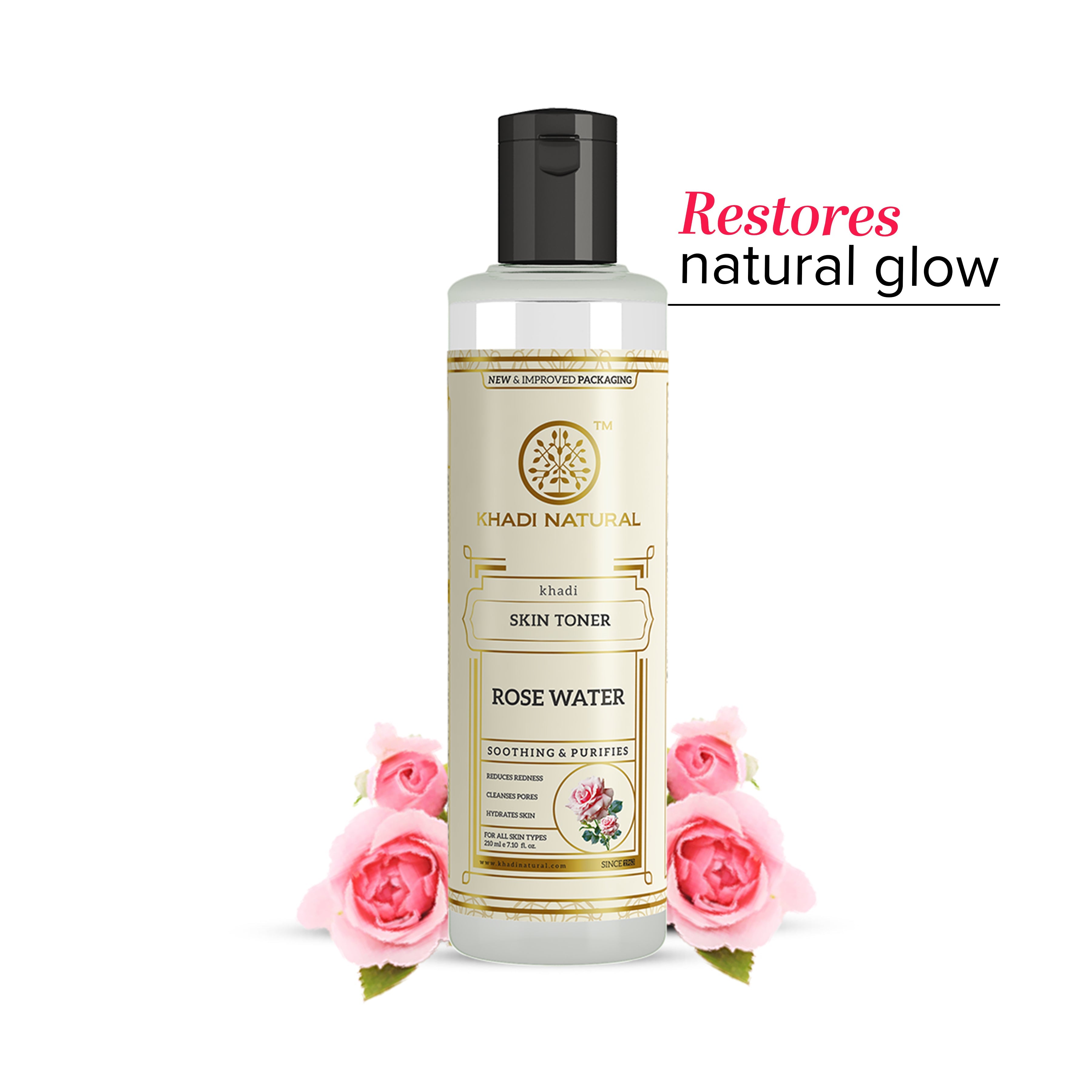 Khadi Natural Pure Rose Water Skin Toner - 210ml - Image 8 - Buy from Indicrest