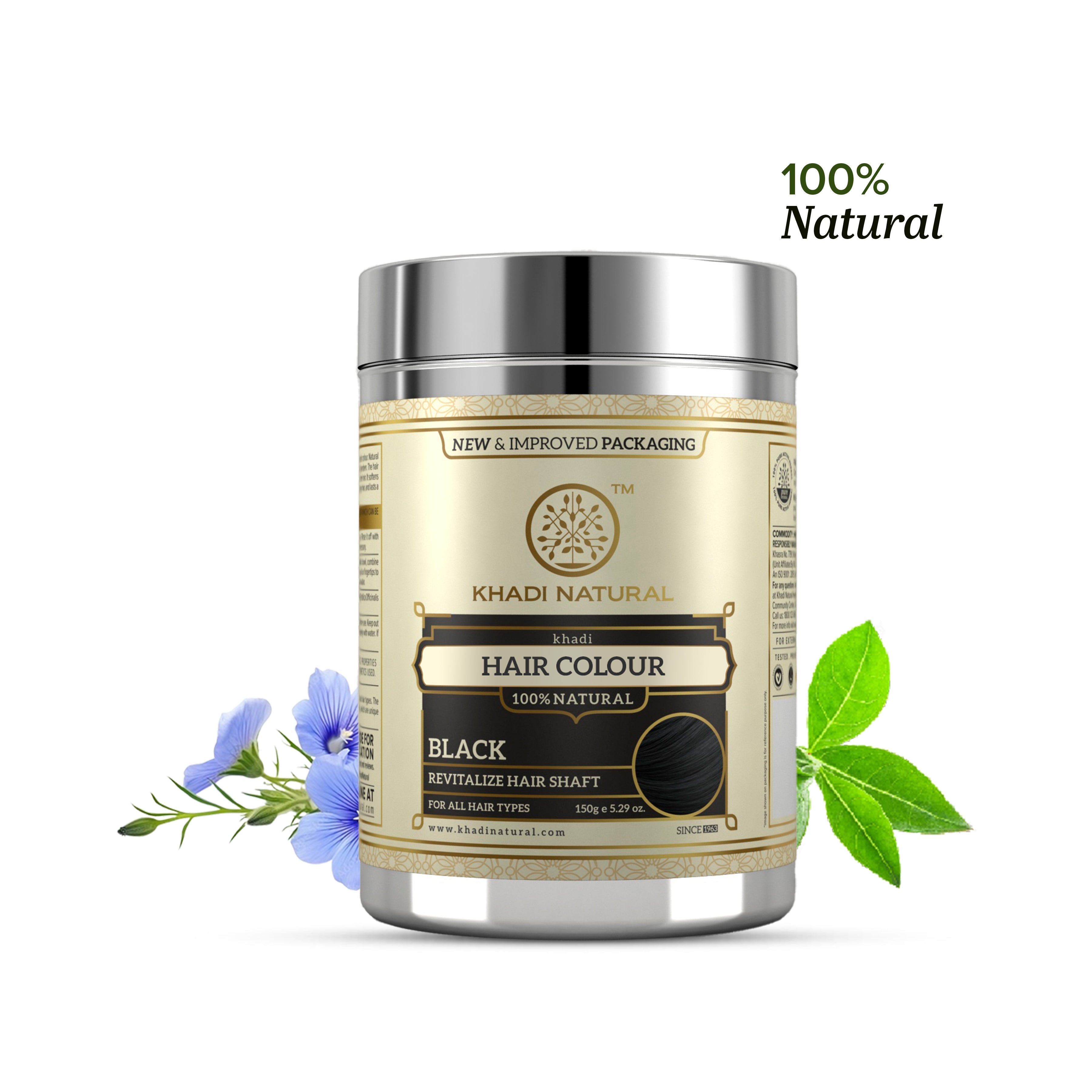 Khadi Natural Hair Colour Black - 150gm - Image 8 - Buy from Indicrest