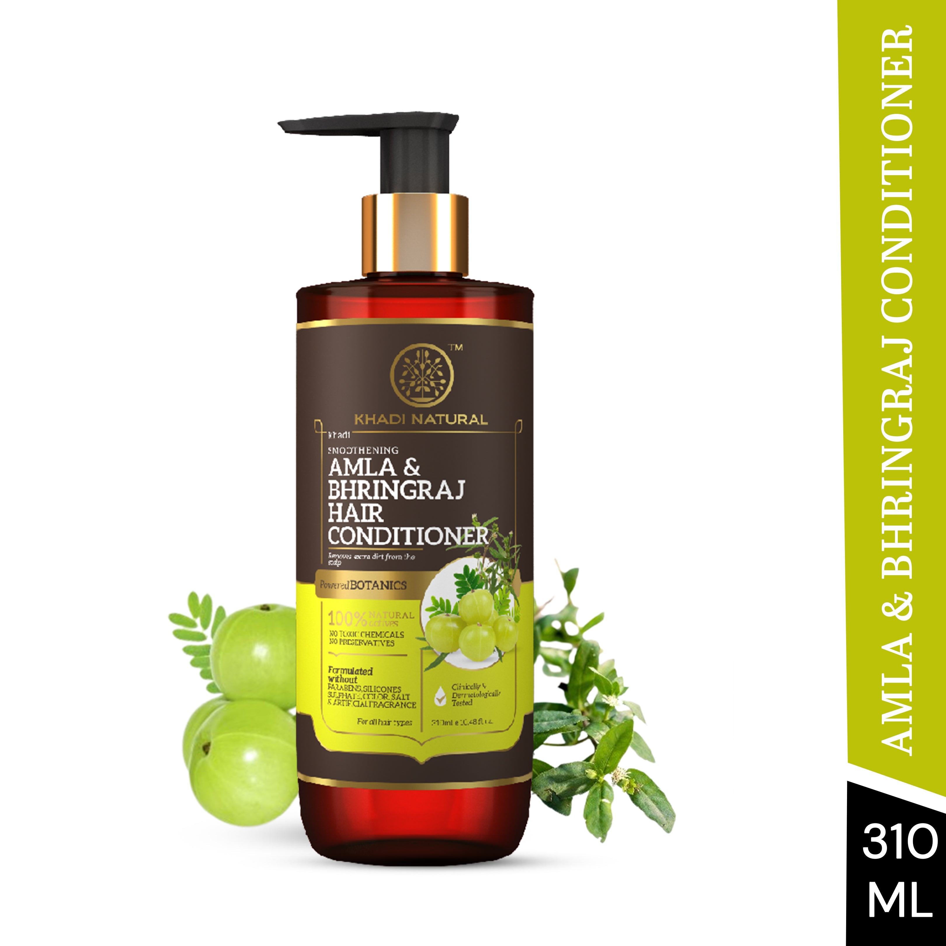 Khadi Natural Amla & Bhringraj Hair Conditioner - Paraben, Silicones, Sulphate, Color, Salt & Artificial Fragrance Free - 310ml - Image 6 - Buy from Indicrest