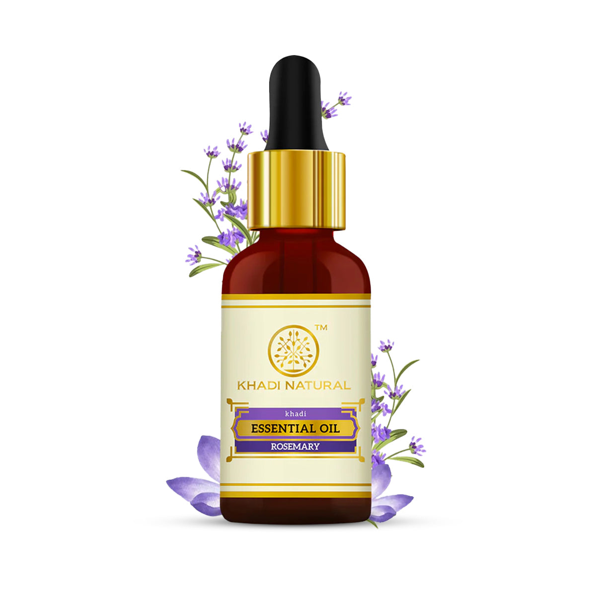 Khadi Natural Herbal Rosemary Essential Oil - 15ml - Image 6 - Buy from Indicrest