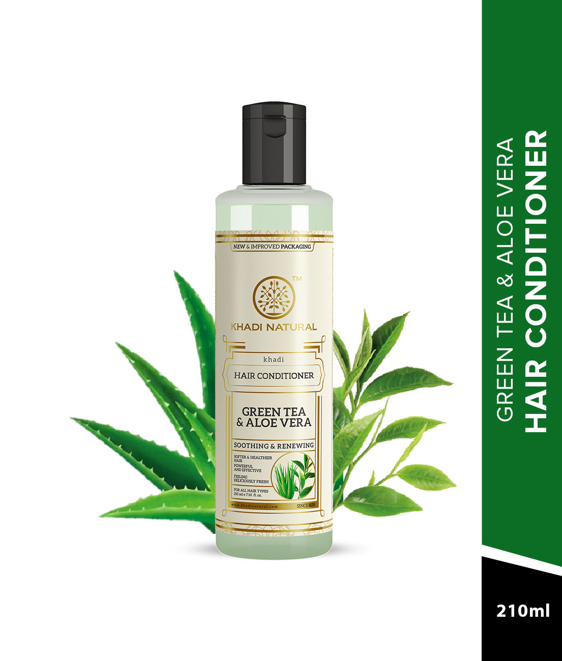 Khadi Natural Green tea and Aloe Vera conditioner Combo Pack Of 2 – 210ml Each Sale - Image 8 - Buy from Indicrest