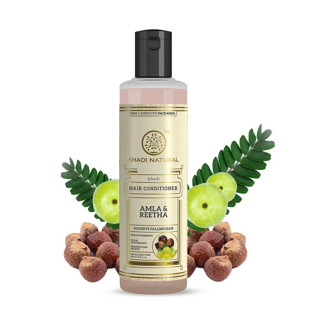 Khadi Natural Amla & Reetha Hair Conditioner 210ml - Image 7 - Buy from Indicrest