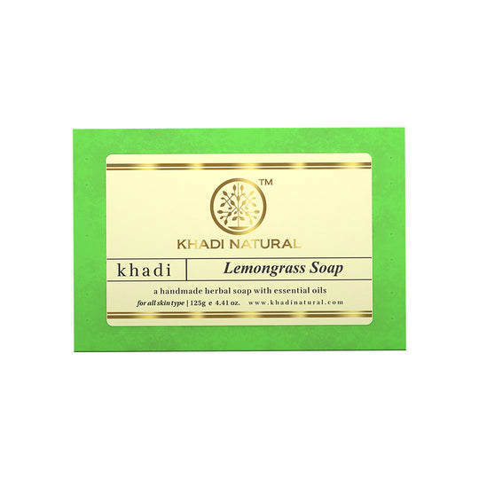 Khadi Natural Herbal Lemongrass Soap - 125gm - Buy from Indicrest
