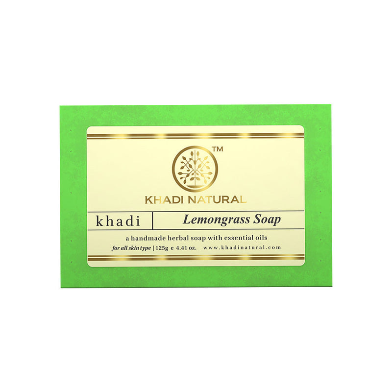 Khadi Natural Herbal Lemongrass Soap - 125gm - Buy from Indicrest